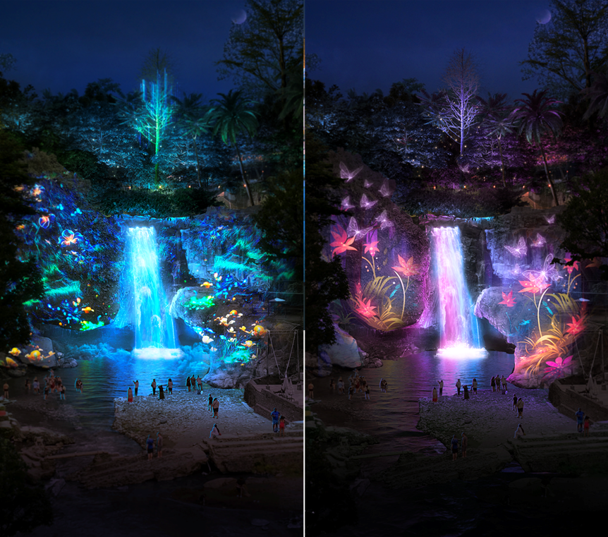 Bali Island Lighting Show
