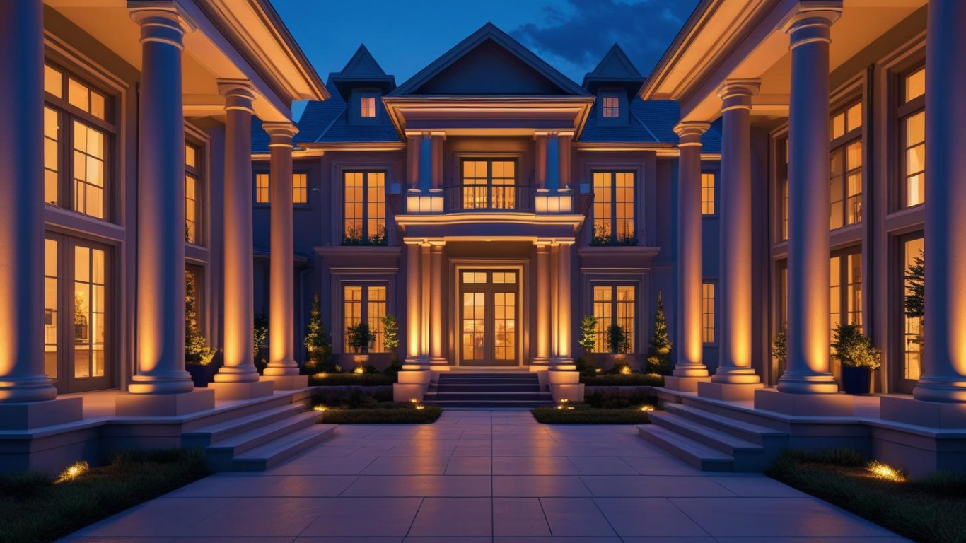 Investing in real estate lighting for luxury housing facades