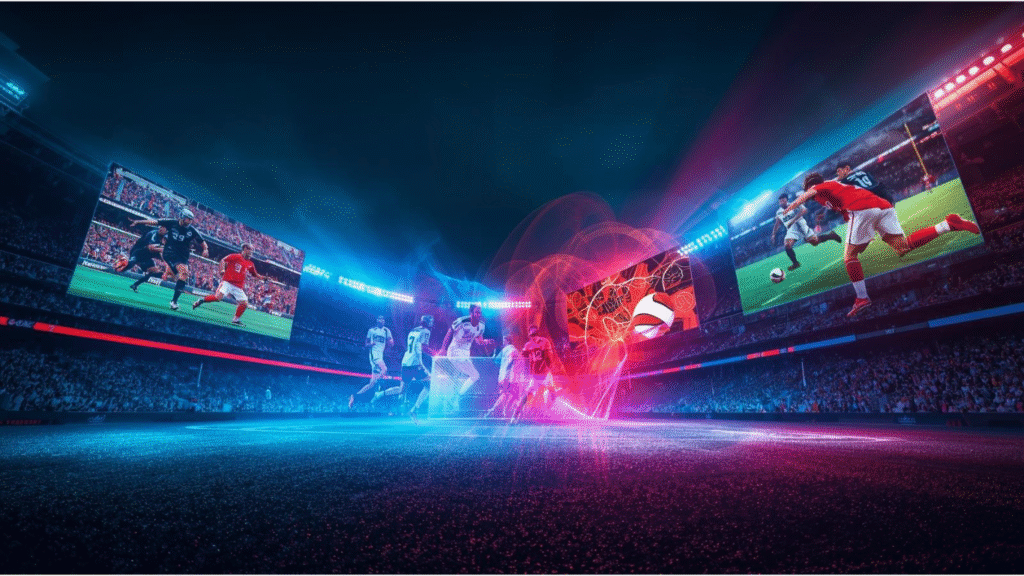 The combination of LED screens with AR and VR